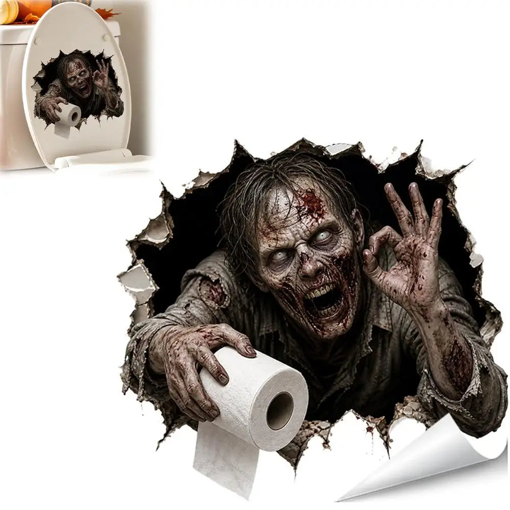 Halloween Wall Stickers Scary Ghost Interior Decoration For Bedroom Living Room Scary Atmosphere Bar Party Spooky Decoration
