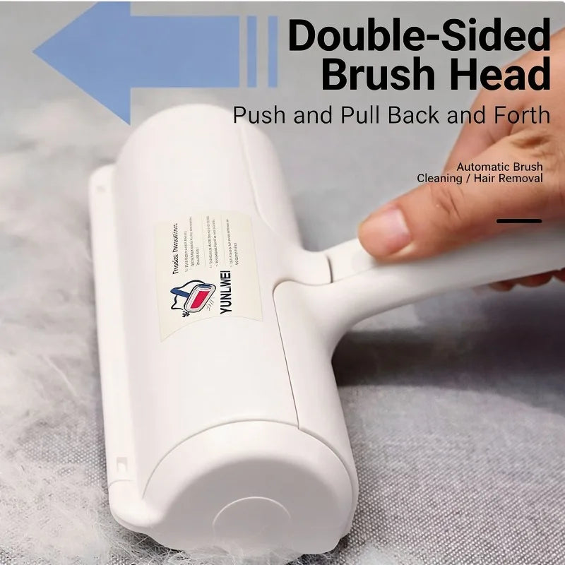 Pet Hair Remover Roller Removing Dog Cat Self Cleaning Lint Pet Hair Remover Pet Hair Remov Cleaning One Hand Operate 2 Sold