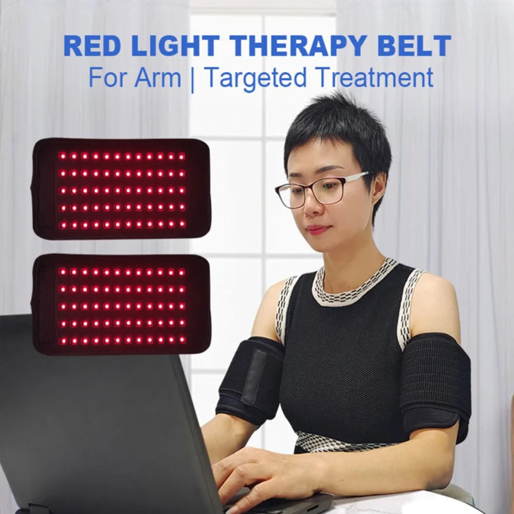 Red Light Therapy Wireless Belt for Arm Hand Wrist Relief Muscle Repair,Decrease Inflammation,Speed Healing 660&850nm with Timer
