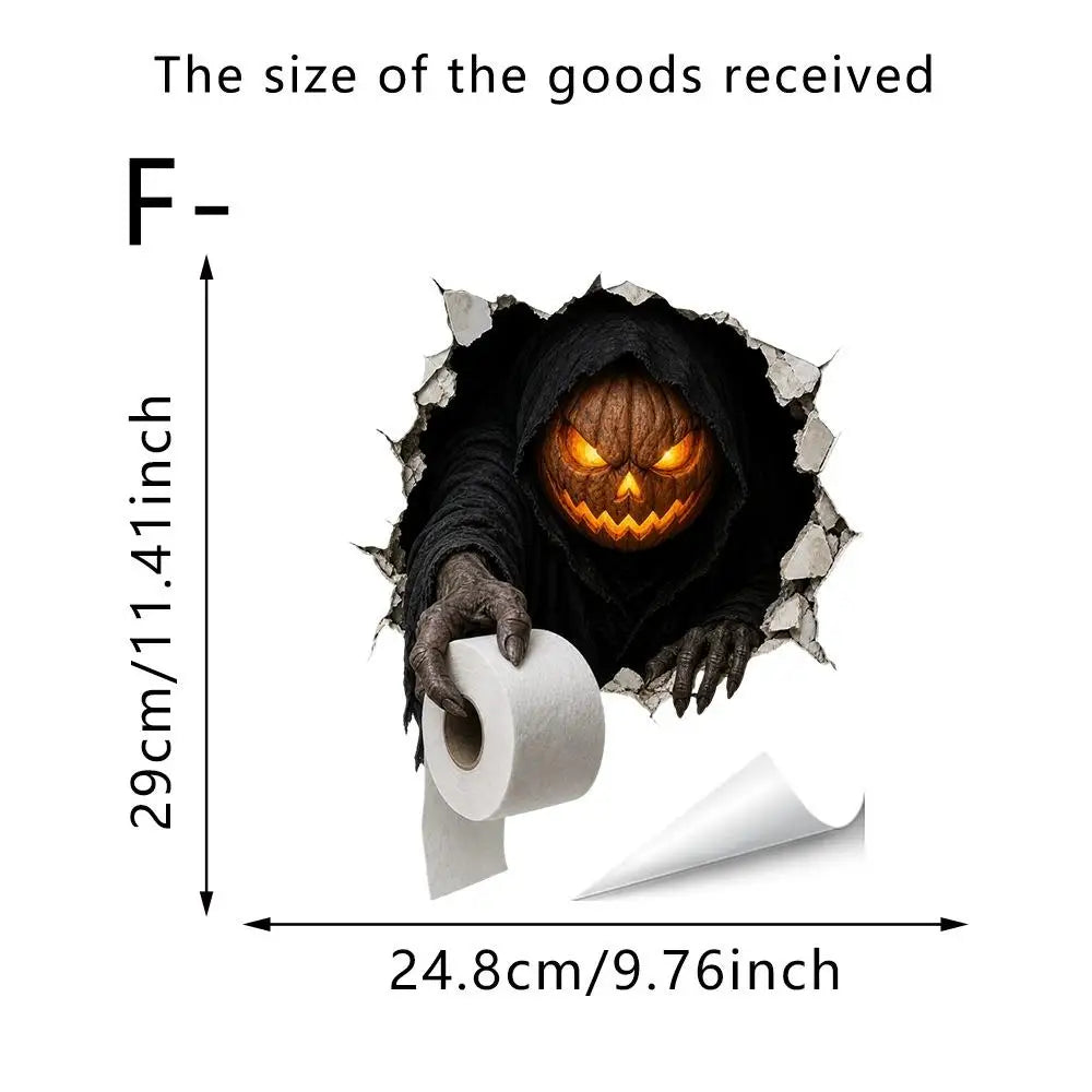 Halloween Wall Stickers Scary Ghost Interior Decoration For Bedroom Living Room Scary Atmosphere Bar Party Spooky Decoration