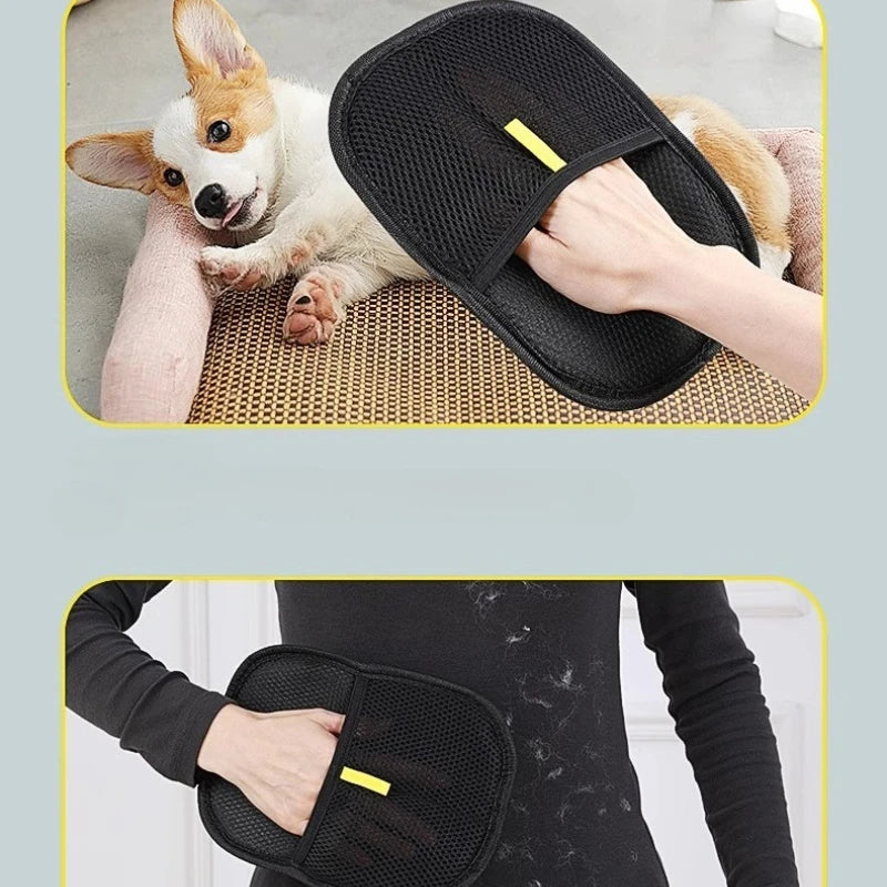 Pet Hair Remover Portable Washable Clothes Hair Dehairing Gloves Pet Cleaning Products Pet Accessories