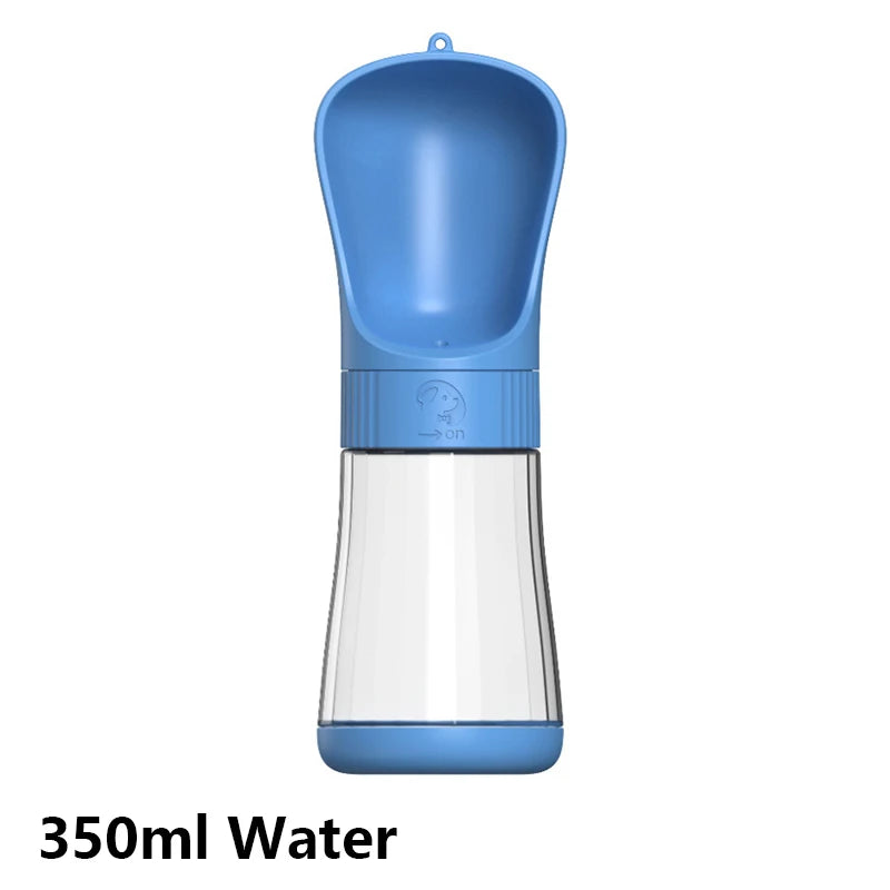 2-in-1 Portable Pet Water Bottle with Food Container - Foldable Travel Dispenser for Dogs & Cats Leakproof Outdoor Hydration