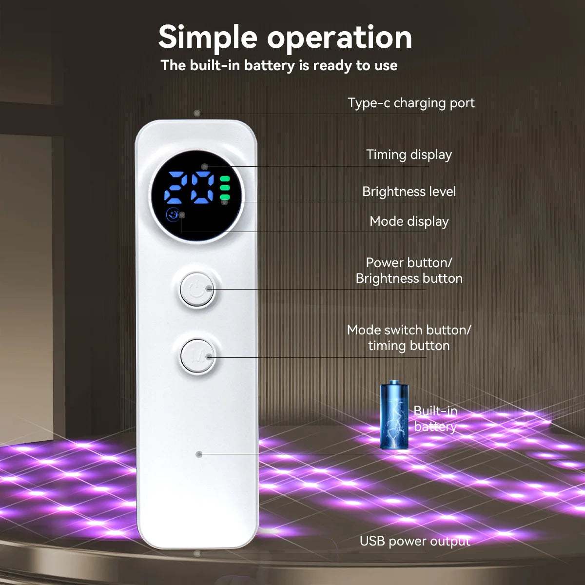 Hello Face Rechargeable Red Light Mask for Face & Neck  Infrared LED Mask Skincare Device for Skin vitality