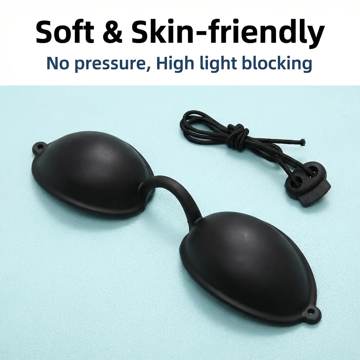 Red Light Therapy Glasses Half Clear Eye Protection for Tanning Bed and Laser Beauty See Through Safety Goggles for Sunbathing