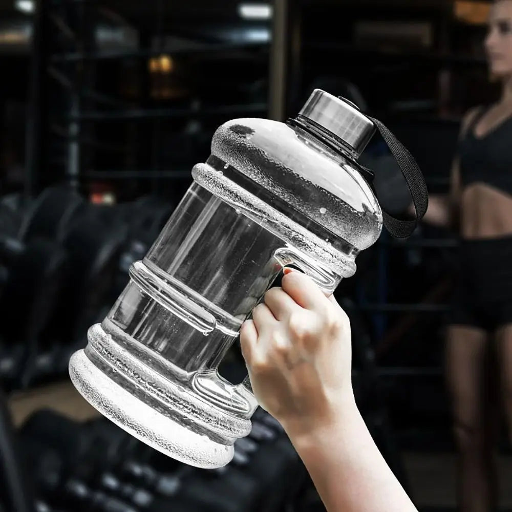 New 2L PETG Large Capacity Water Bottle Training Sports Workout Drink Bottle Shaker Bottle With Handle Outdoor Gym Gallon Bottle