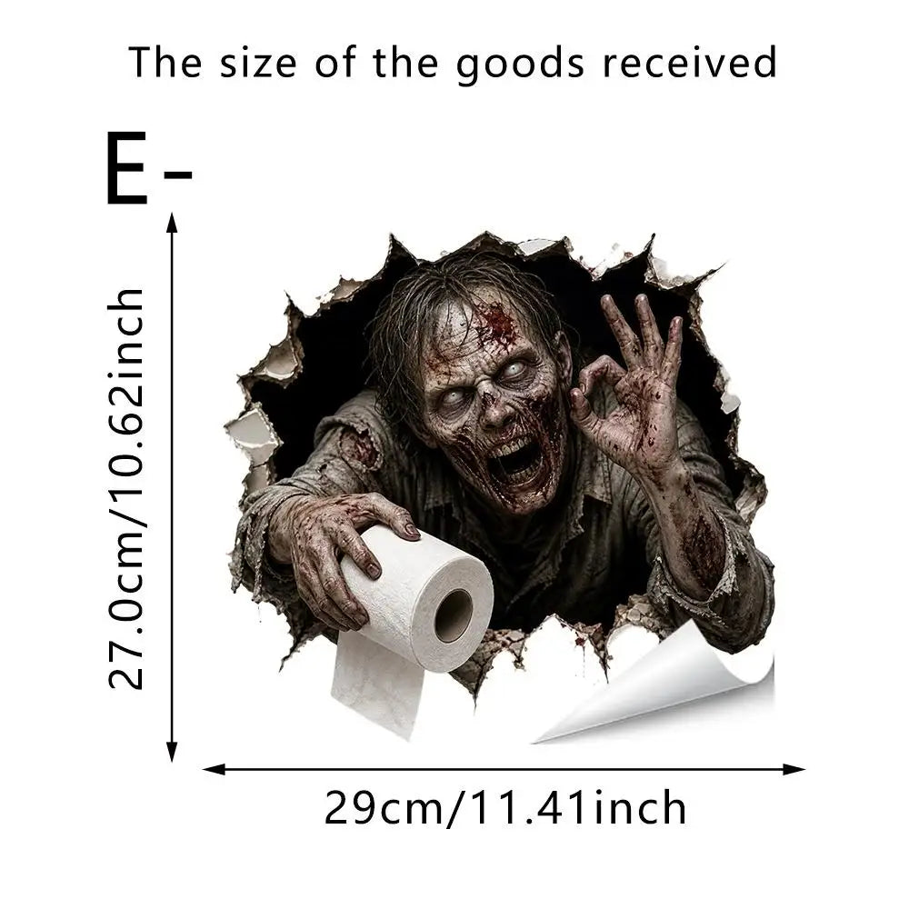 Halloween Wall Stickers Scary Ghost Interior Decoration For Bedroom Living Room Scary Atmosphere Bar Party Spooky Decoration