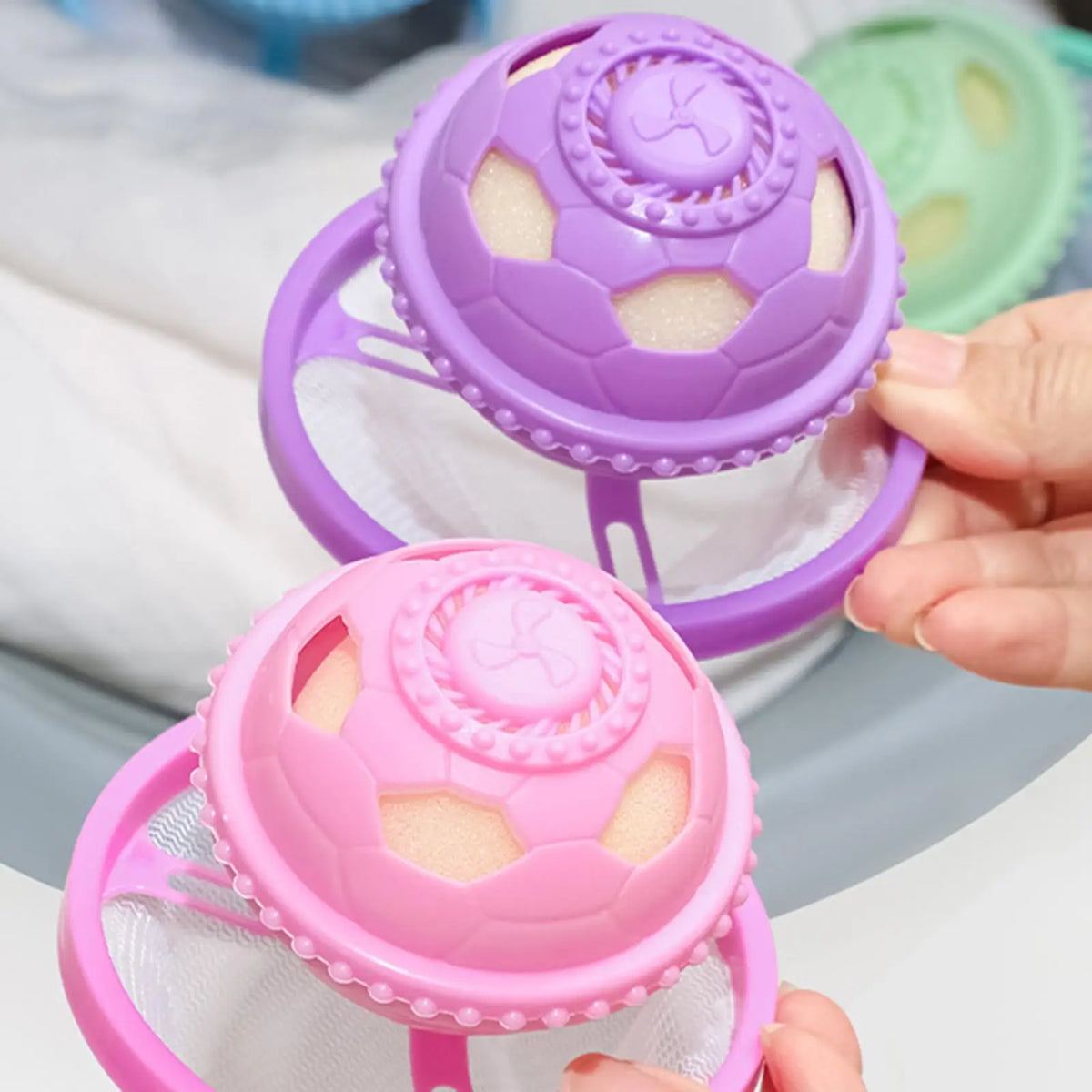 Pet Hair Remover for Laundry Floating Reusable Built-In Filter Sponge Laundry Dog Hair Remover for Pet Grooming Salon Home