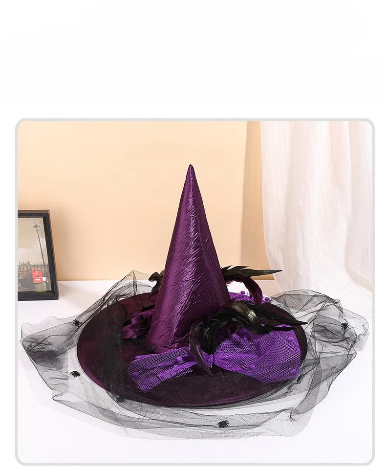 Halloween Easter Ghost Festival Decorations Witch Hats Makeup Dance Props Costumes Party Supplies