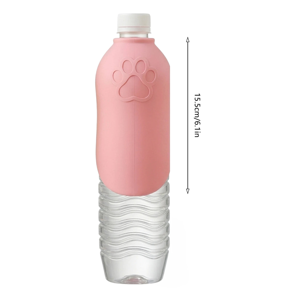 Portable Silicone Pet Water Bottle Outdoor Dog/Cat Travel Drinking Bowl Foldable Water Dispenser Interchangeable Bottle