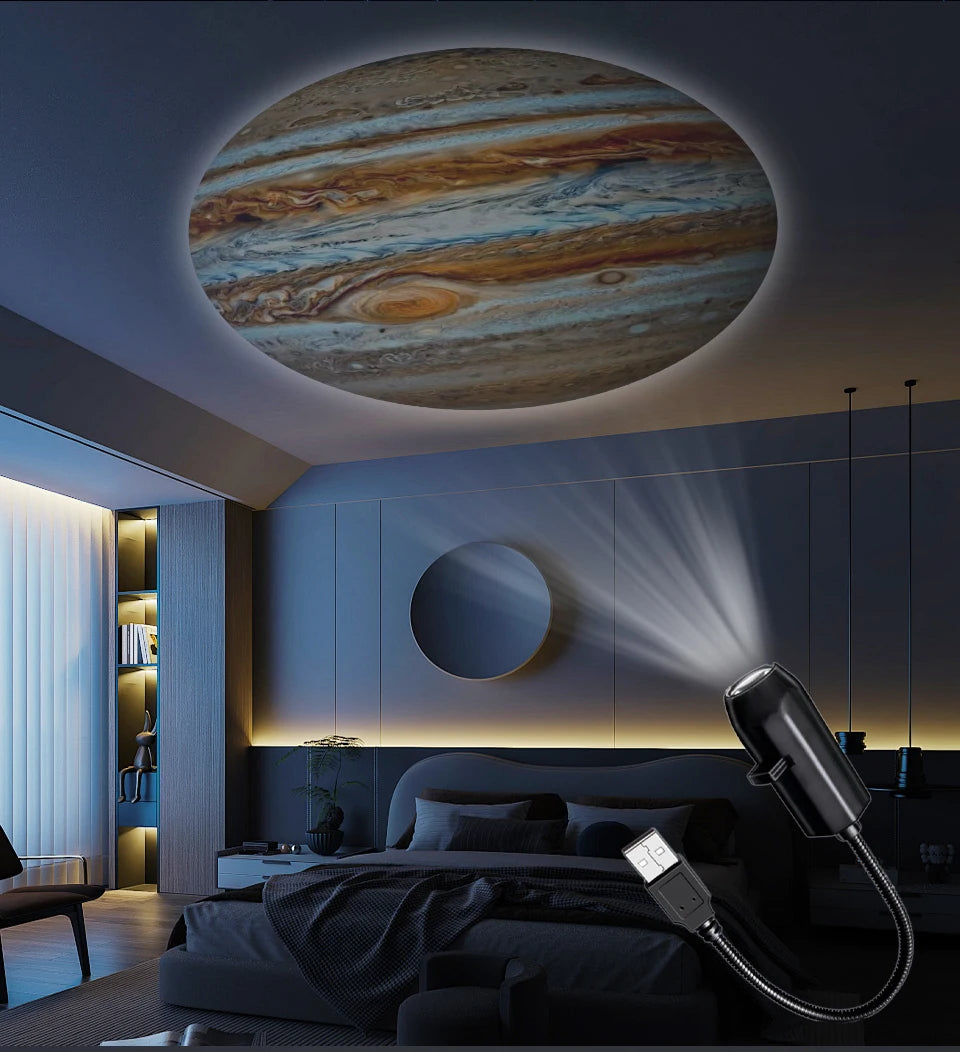 Halloween Led Projection Night Light Pumpkin Ceiling Wall Lamp USB Moon Projector Christmas Atmosphere Mood Light Room Decor