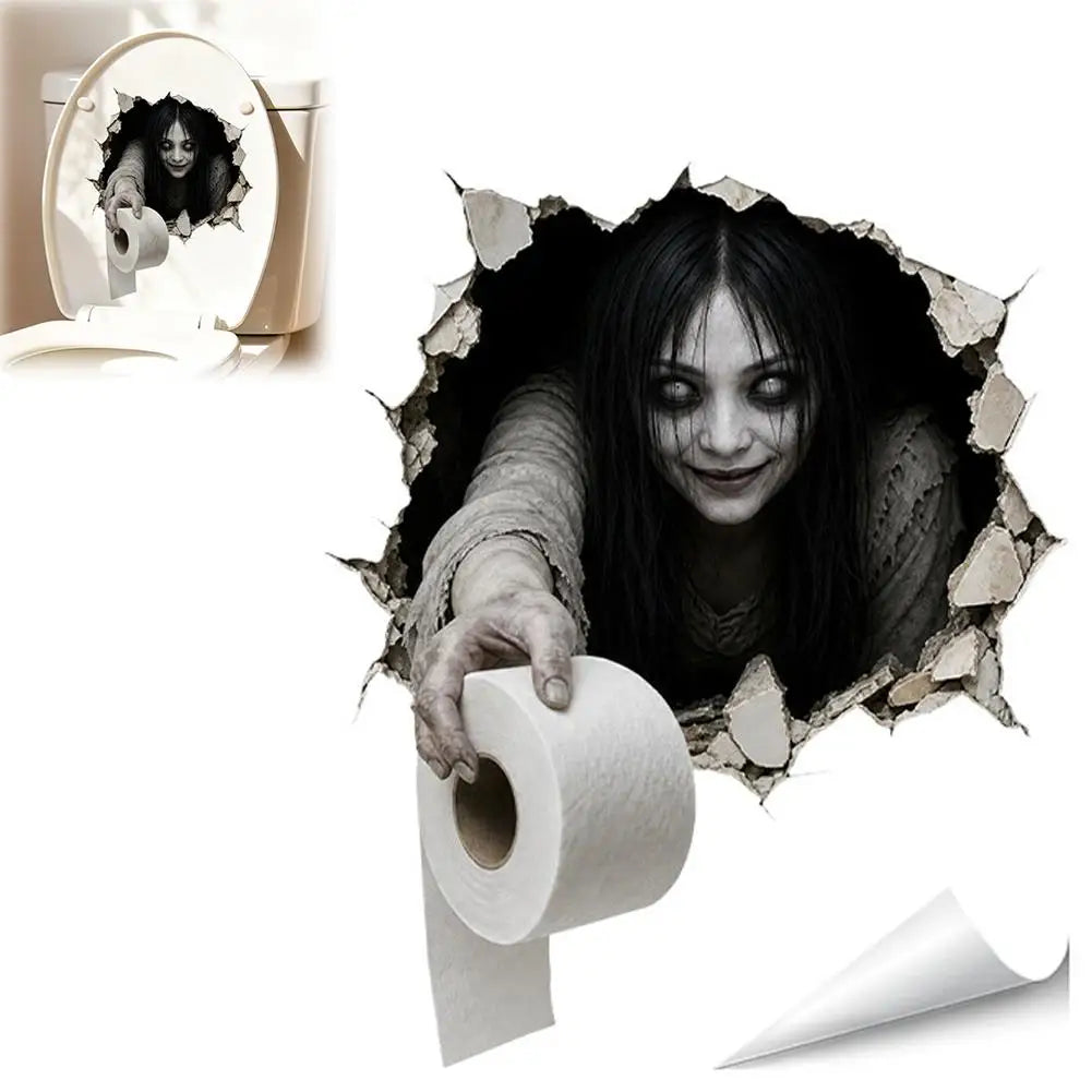 Halloween Wall Stickers Scary Ghost Interior Decoration For Bedroom Living Room Scary Atmosphere Bar Party Spooky Decoration