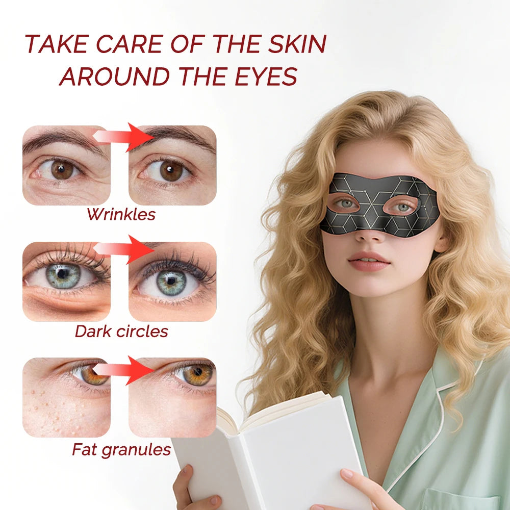 Red Light Silicone Eye Mask 7 Colors LED Photon Flexible Eyes Mask Relieves Eye Fatigue Anti-Wrinkle Dark Circles Wireless Use