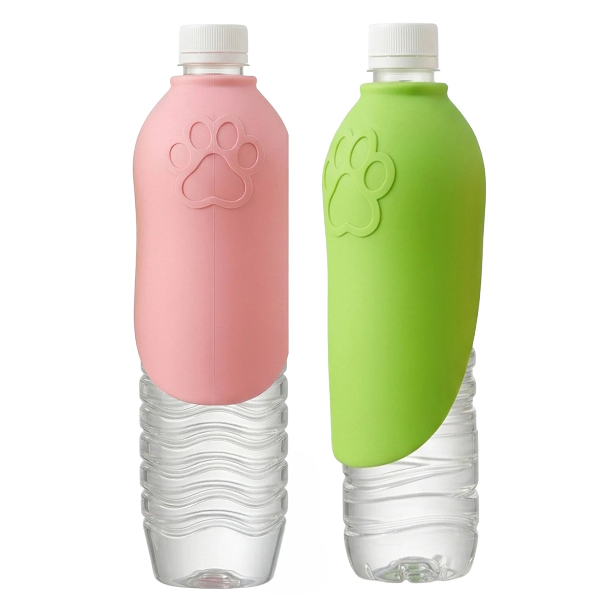 Portable Silicone Pet Water Bottle Outdoor Dog/Cat Travel Drinking Bowl Foldable Water Dispenser Interchangeable Bottle