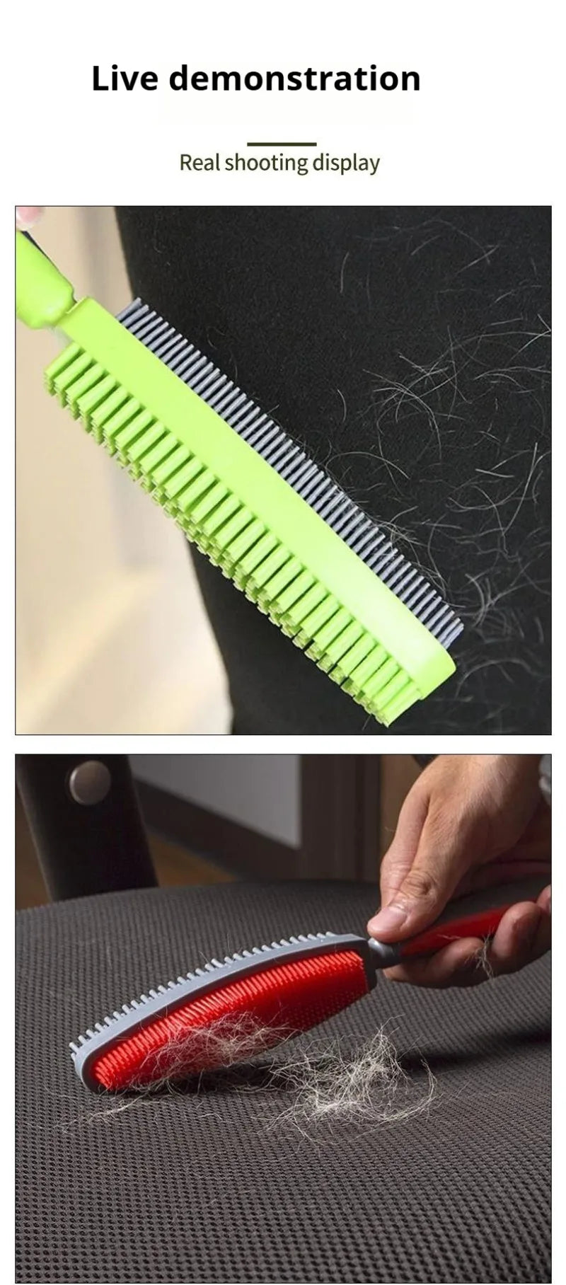 Pet Hair Remover Brush: Gentle Grooming Tool with Massage Effect for Dogs & Cats, Easy Clean Lint Brush for Clothes & Upholstery