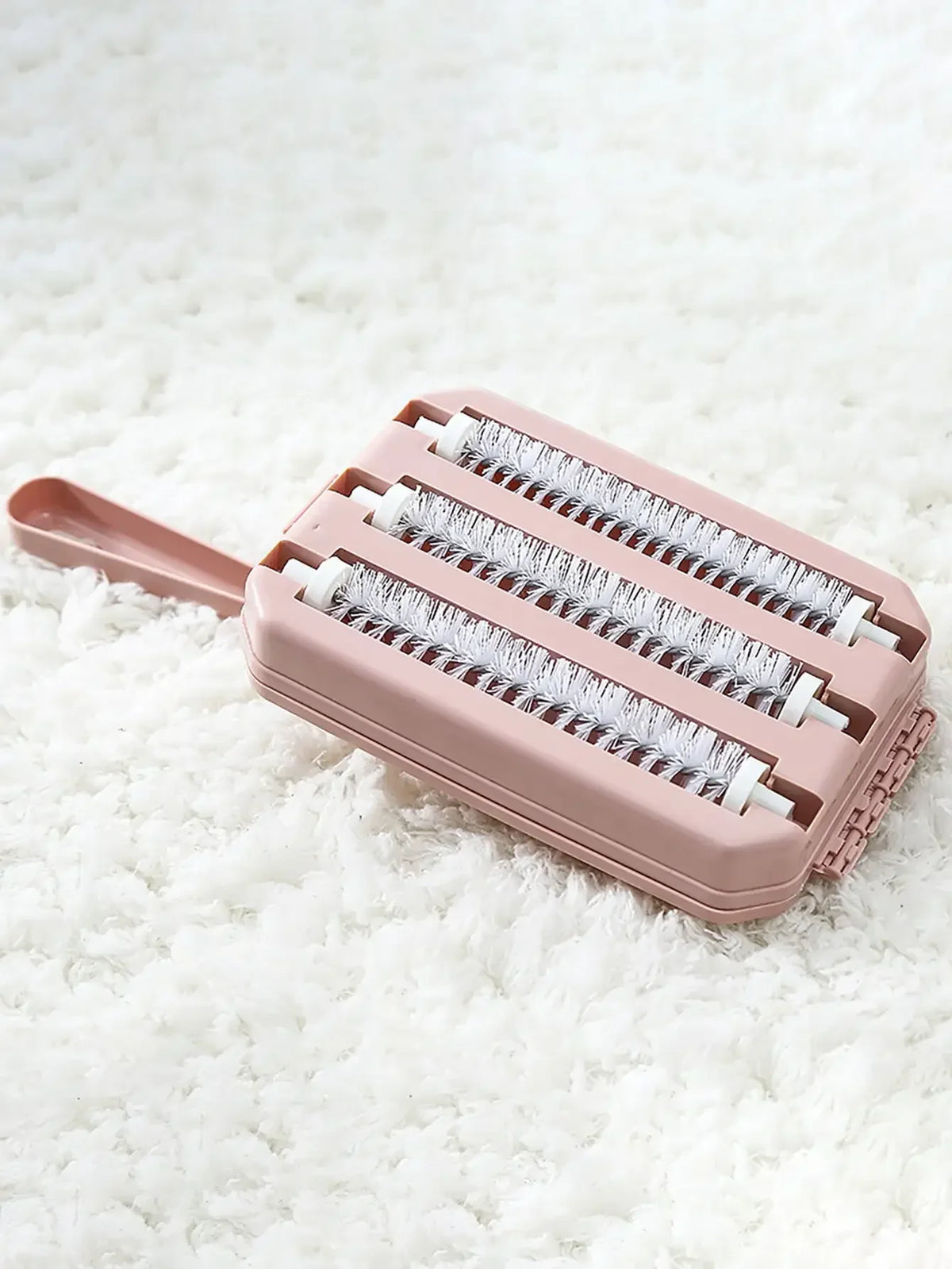 1Pc Handheld Pet Hair Brush, Carpet Sofa Bed Fur Crumb Dirt Remover Roller Sweeper Home Cleaning Tool
