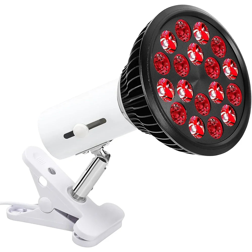 Red Light Therapy Lamp for Face 54W 660nm & 850nm Infrared Light Therapy Device for Muscle Joint Pain Relief Skin Health Tools