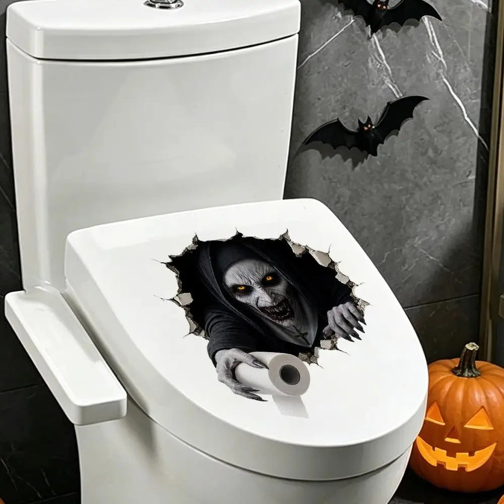 Halloween Wall Stickers Scary Ghost Interior Decoration For Bedroom Living Room Scary Atmosphere Bar Party Spooky Decoration