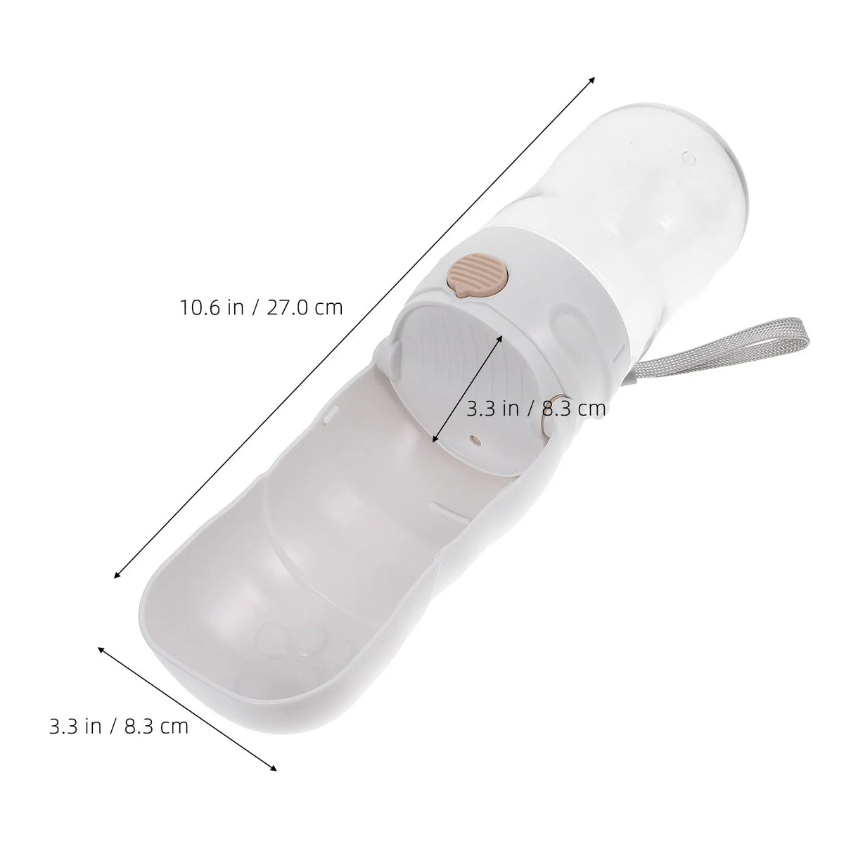 1Set Portable Pet Drinking Bottle Lightweight Reusable Dog Water Dispenser for Hiking Walking Travel Outdoor Puppy Water Feeder