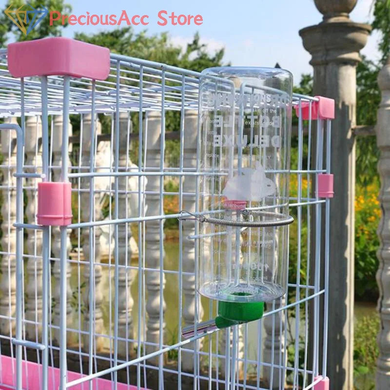 1000ml Large Water Bottle Pets Rabbit Pet Totoro Guinea Pig Water Pet Dispenser Cage Hangable Water Bottle Bowl Pet Supplies