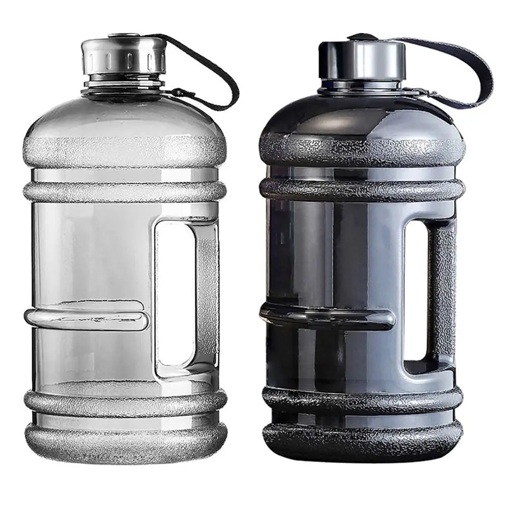 New 2L PETG Large Capacity Water Bottle Training Sports Workout Drink Bottle Shaker Bottle With Handle Outdoor Gym Gallon Bottle