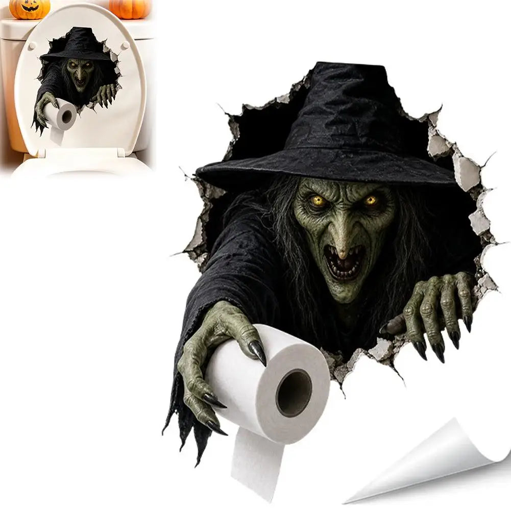 Halloween Wall Stickers Scary Ghost Interior Decoration For Bedroom Living Room Scary Atmosphere Bar Party Spooky Decoration