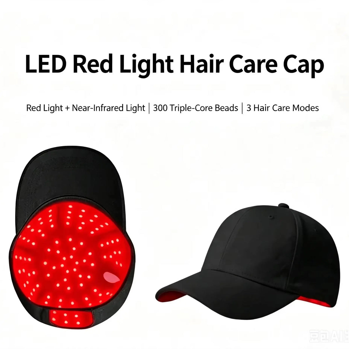 Red Light Therapy Hat Near Infrared LED Treatment Cap for Hair Growth Head Relaxation Scalp Relief Prevention Loss Device