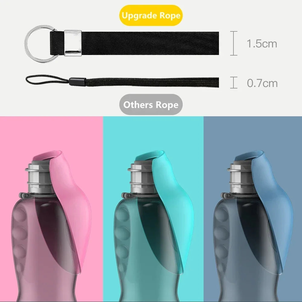 800ml Dog Water Bottle Travel Portable Water Dispenser for Small Medium Large Dogs Pet Drinking Bowls Labrador Feeder Supplies