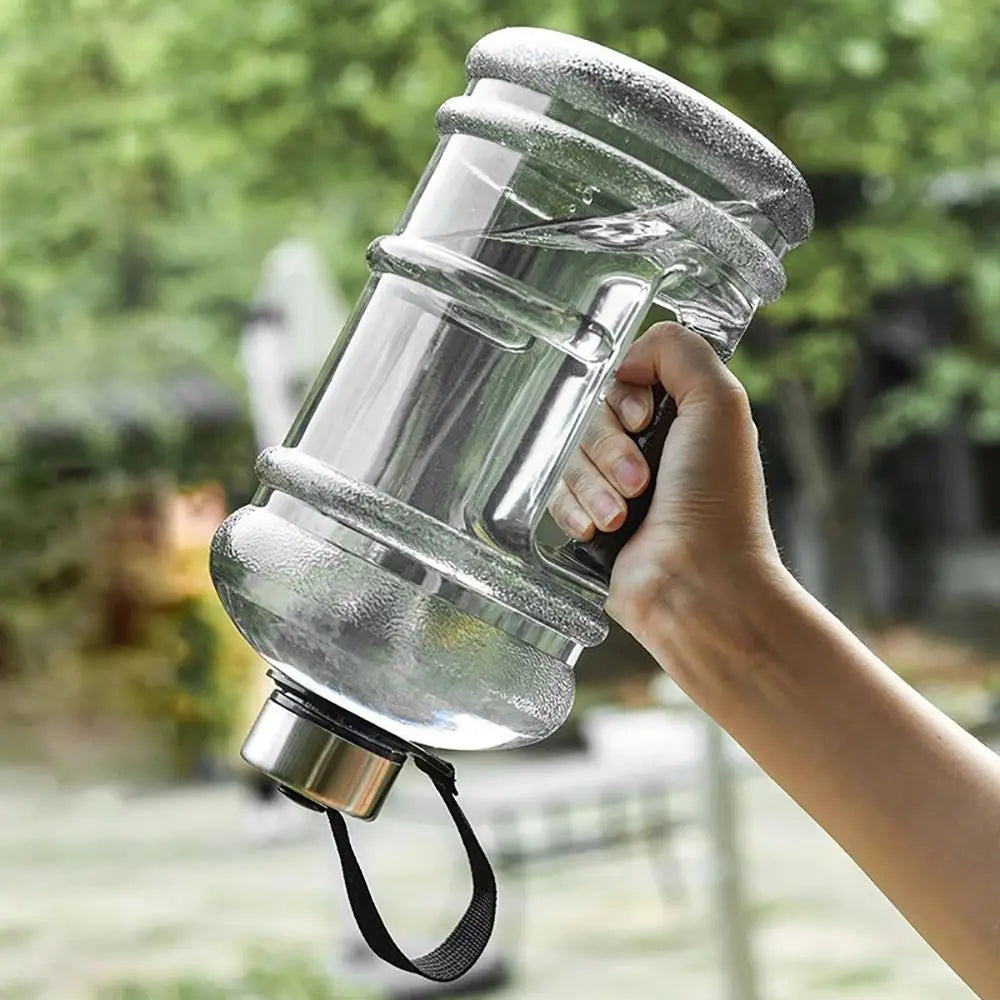 New 2L PETG Large Capacity Water Bottle Training Sports Workout Drink Bottle Shaker Bottle With Handle Outdoor Gym Gallon Bottle
