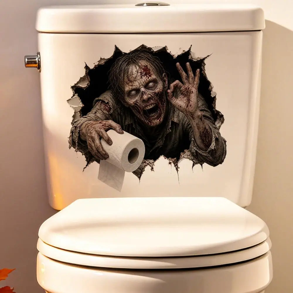 Halloween Wall Stickers Scary Ghost Interior Decoration For Bedroom Living Room Scary Atmosphere Bar Party Spooky Decoration