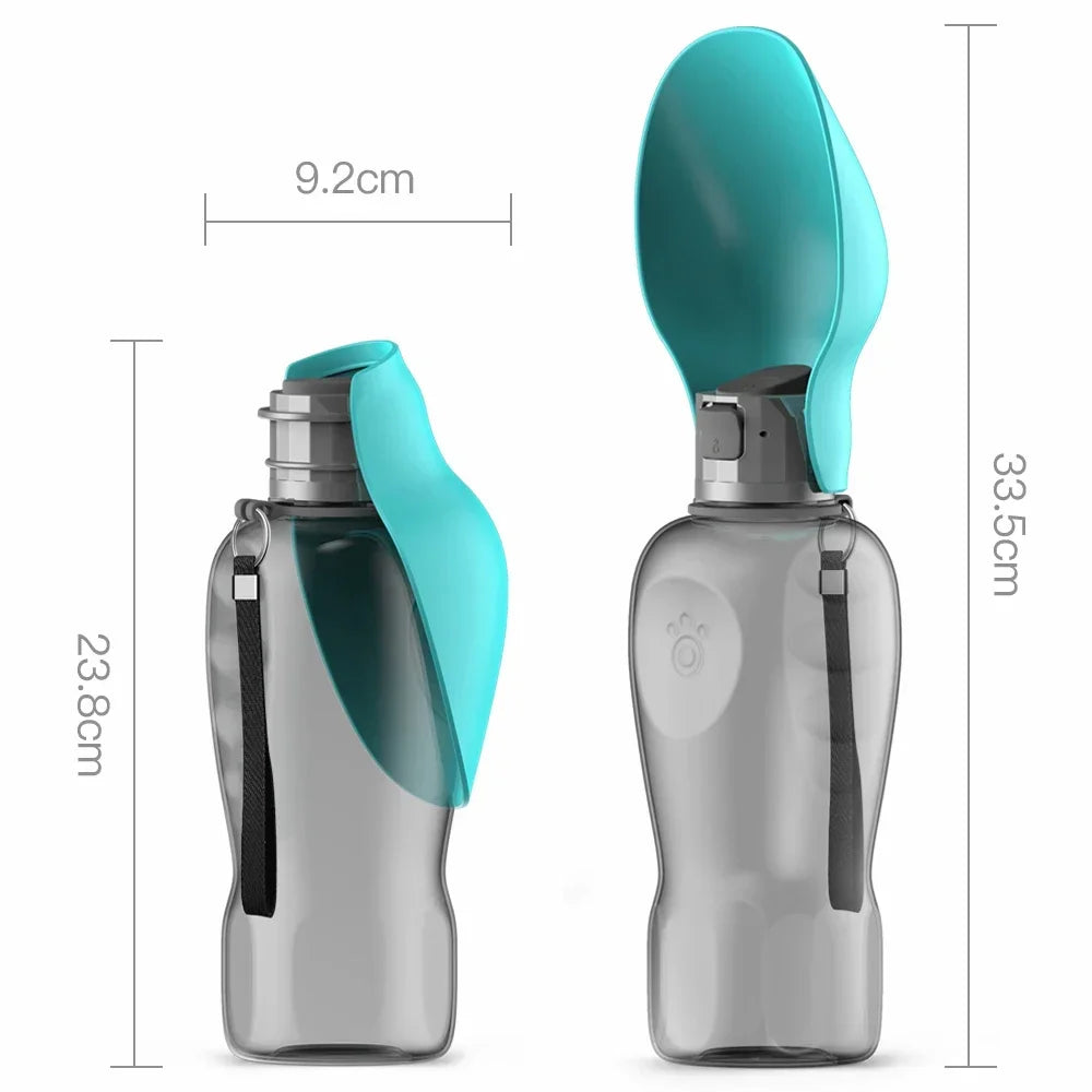 800ml Dog Water Bottle Travel Portable Water Dispenser for Small Medium Large Dogs Pet Drinking Bowls Labrador Feeder Supplies
