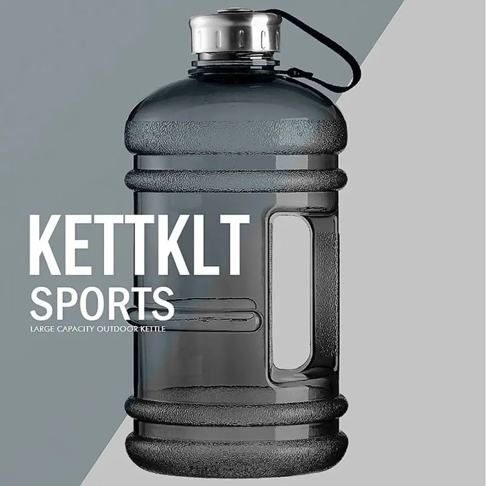 New 2L PETG Large Capacity Water Bottle Training Sports Workout Drink Bottle Shaker Bottle With Handle Outdoor Gym Gallon Bottle