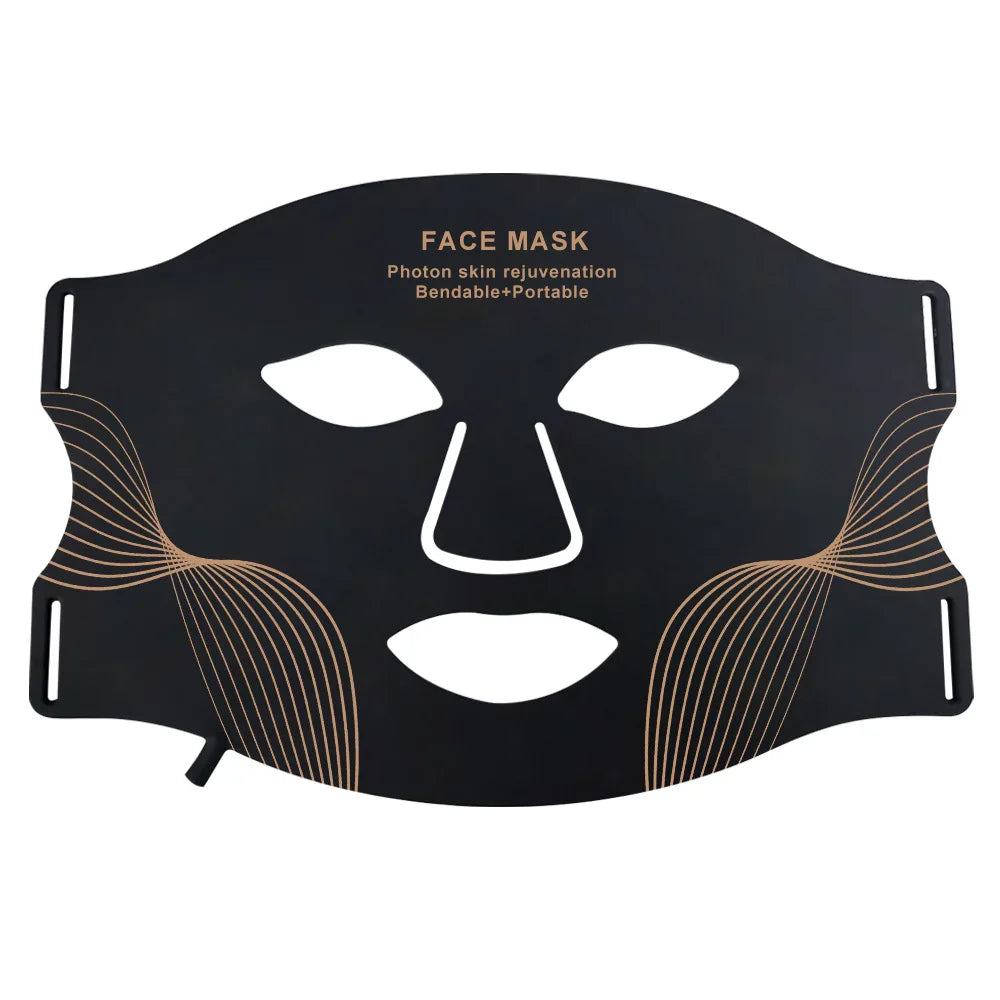 Portable 7 Colors Led Face Mask Skin Care Rechargeable Red Light Therapy for Reduce Wrinkle Acne Facial Care Beauty Device Mask