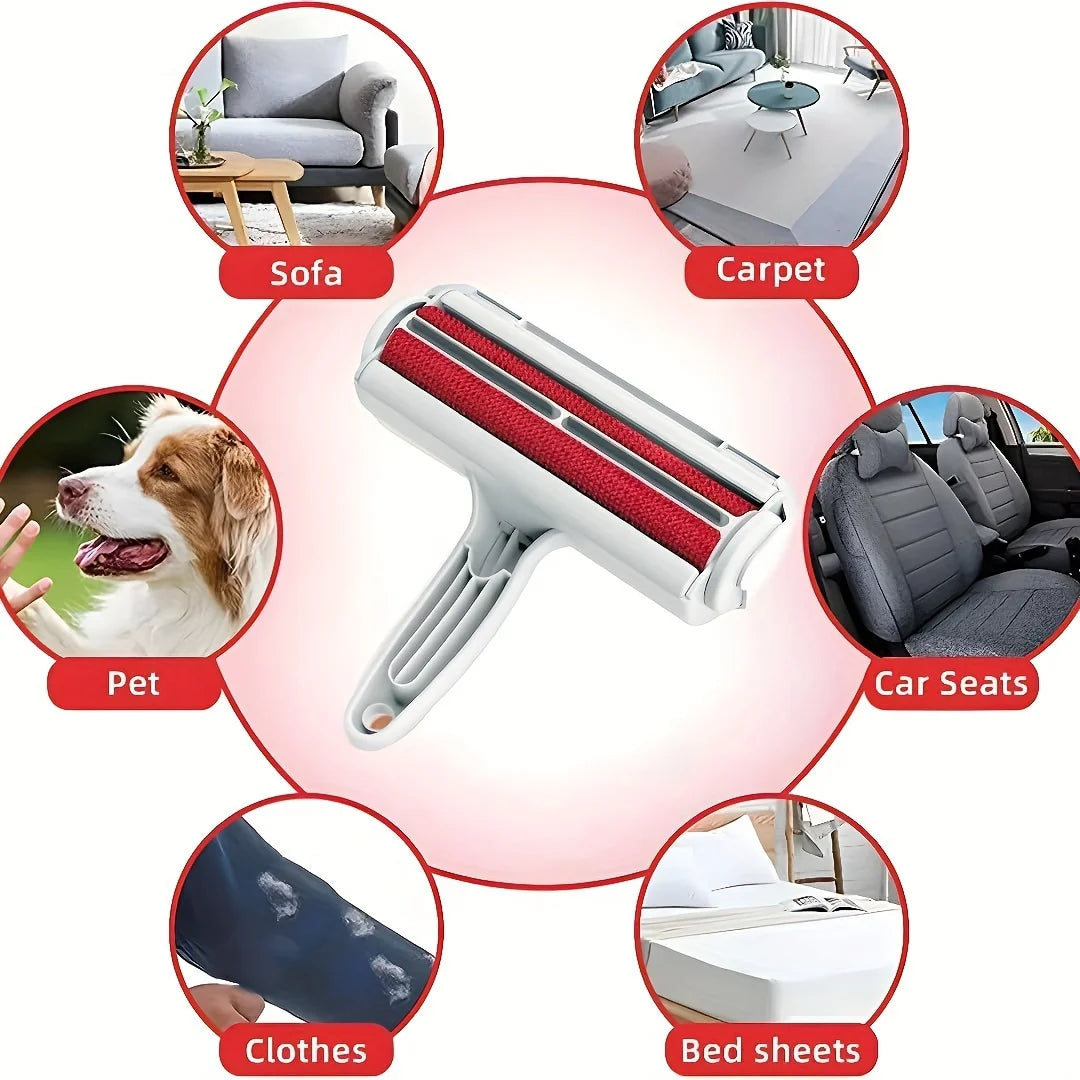 1pc Pet hair remover roller hair adhesive dog brush can be washed with water to remove floating hair adhesive brush