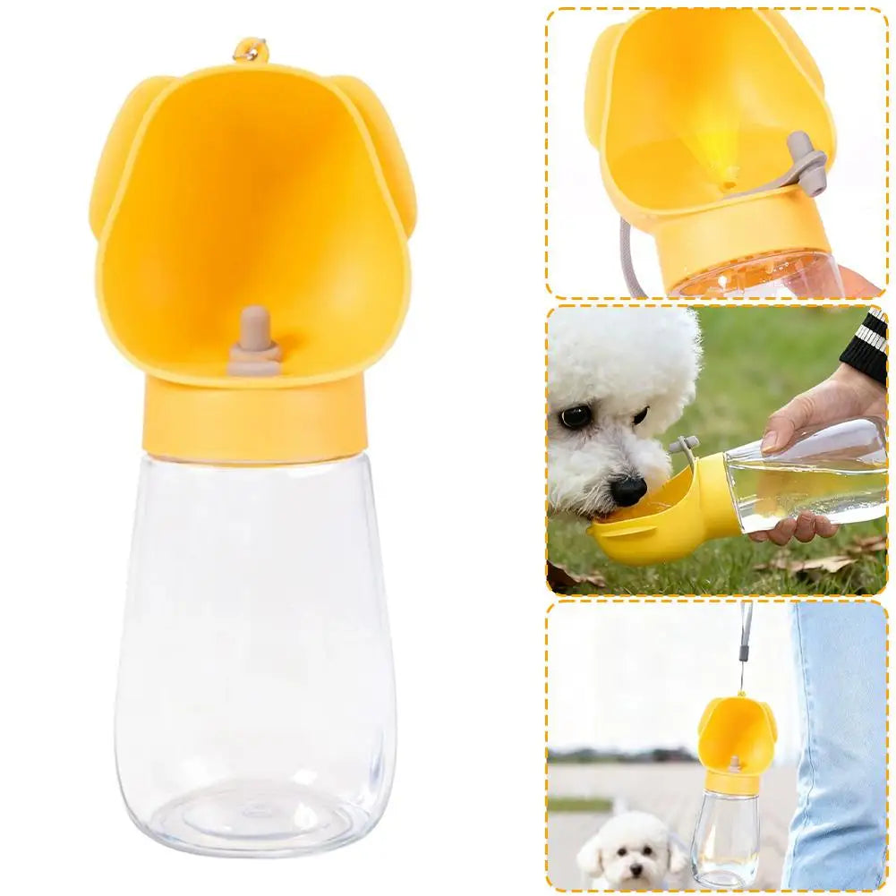 Portable Dog Water Bottle 300ml Leak-proof Pet Water Dispenser for Walking Travel Outdoor Training Drinking Bowl for Dogs Cats