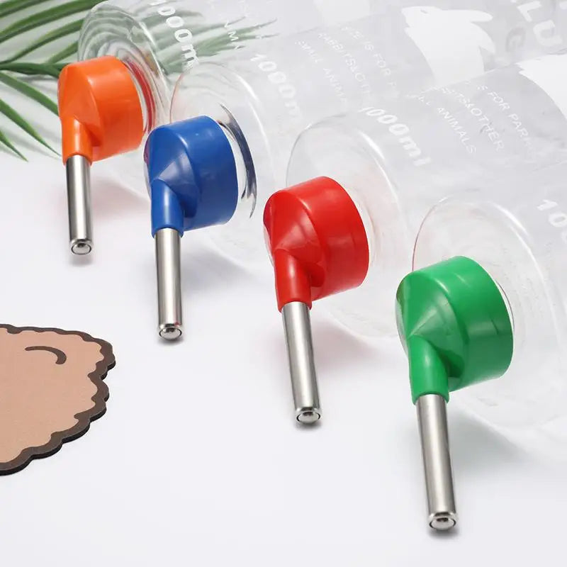 1000ml Large Water Bottle Pets Rabbit Pet Totoro Guinea Pig Water Pet Dispenser Cage Hangable Water Bottle Bowl Pet Supplies