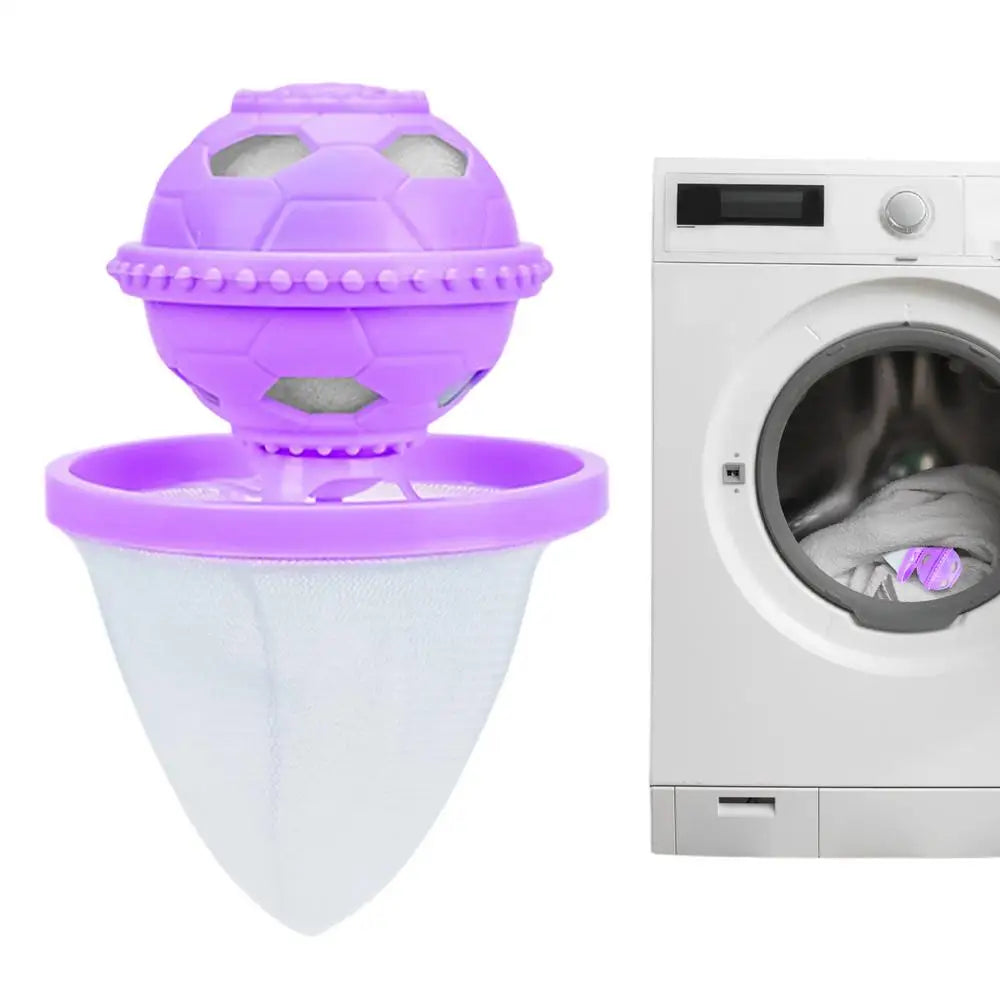 Pet Hair Remover for Laundry Floating Reusable Built-In Filter Sponge Laundry Dog Hair Remover for Pet Grooming Salon Home