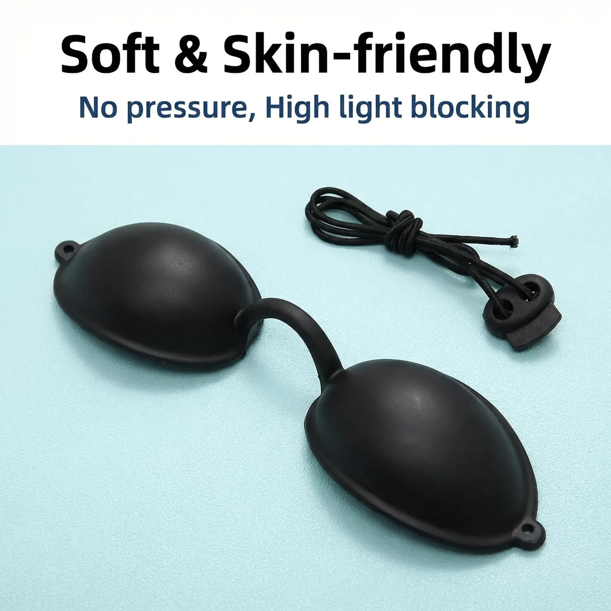 Red Light Therapy Glasses Half Clear Eye Protection for Tanning Bed and Laser Beauty See Through Safety Goggles for Sunbathing