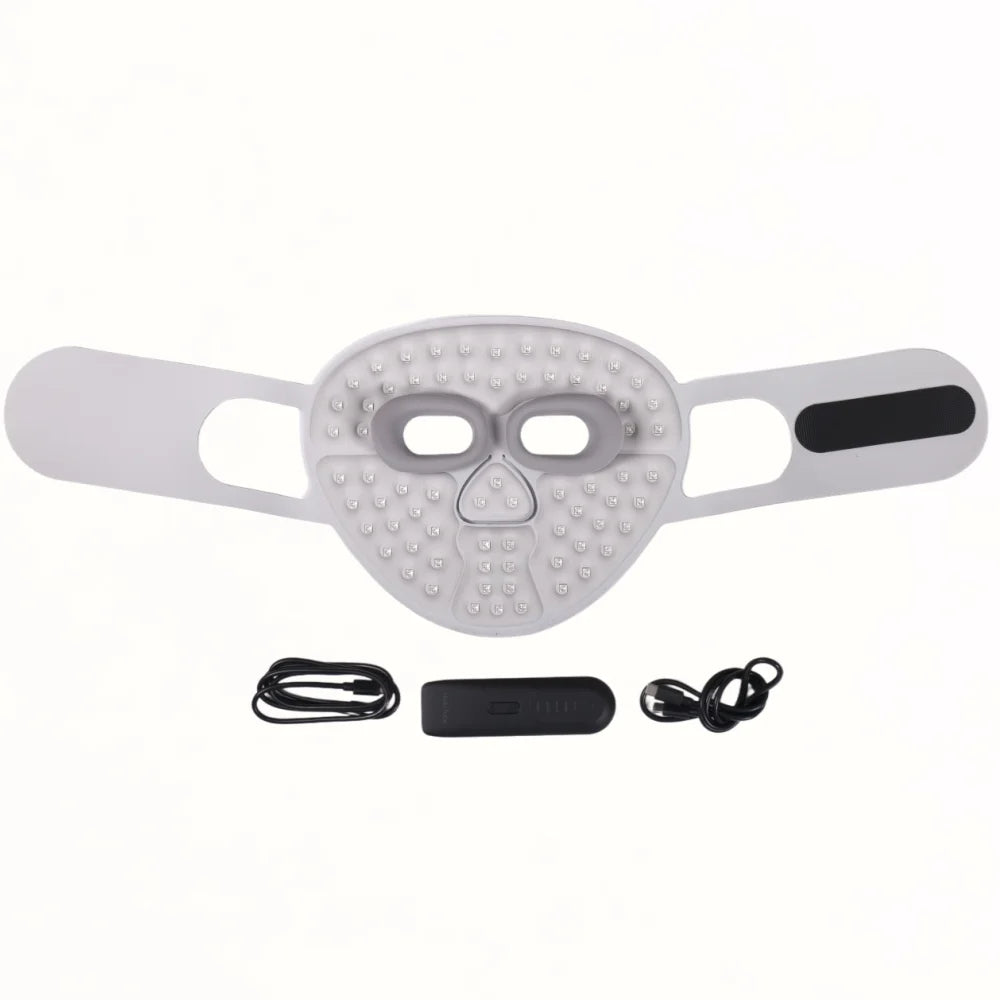 Hello Face M500S LED Red Light Therapy Mask 510K Near-Infrared Light Therapy Facial Mask Soft Wireless Portable PDT Device