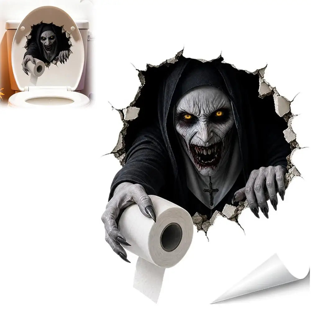 Halloween Wall Stickers Scary Ghost Interior Decoration For Bedroom Living Room Scary Atmosphere Bar Party Spooky Decoration