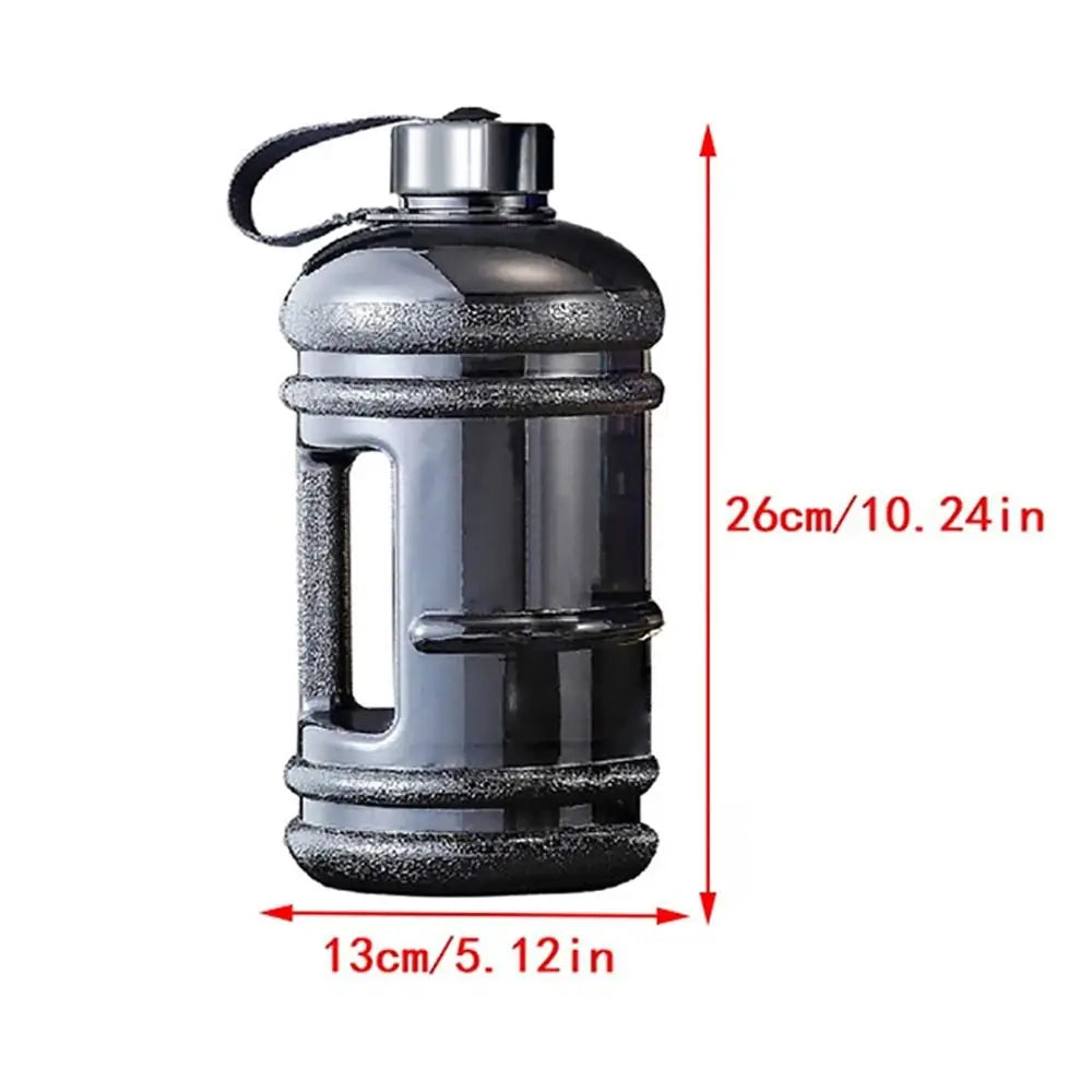 New 2L PETG Large Capacity Water Bottle Training Sports Workout Drink Bottle Shaker Bottle With Handle Outdoor Gym Gallon Bottle