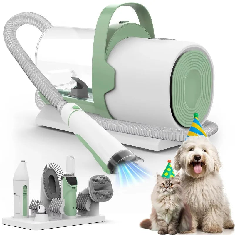 Pet Hair Remover ABS Vacuum and Brush Combo for Dogs and Cats-Multifunctional Electric Grooming Tool