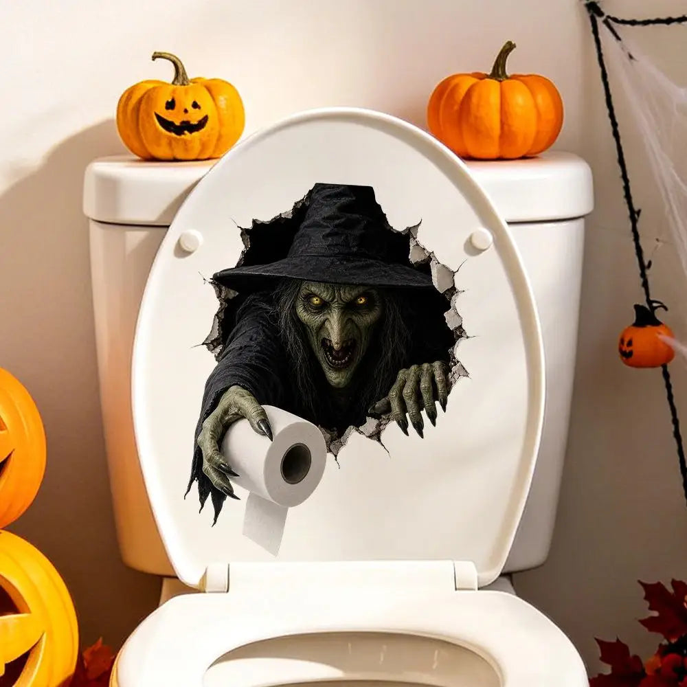 Halloween Wall Stickers Scary Ghost Interior Decoration For Bedroom Living Room Scary Atmosphere Bar Party Spooky Decoration