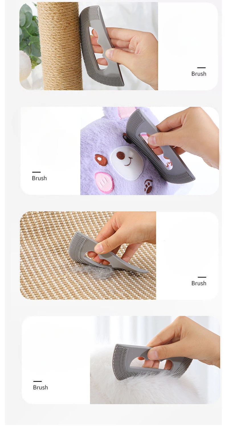 Hair Remover Cat Hair Soft Rubber Brush Scraper Pet Dog Hair Sticky Cat New Brush Ball Trimmer Pet Accessories  Cepillo Peinar