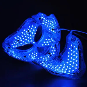 7 Colors Led Facial Mask Red Light Therapy Mask For Physiotherapy With Neck Bio Light Beauty For Home Use Physical Heating Woman