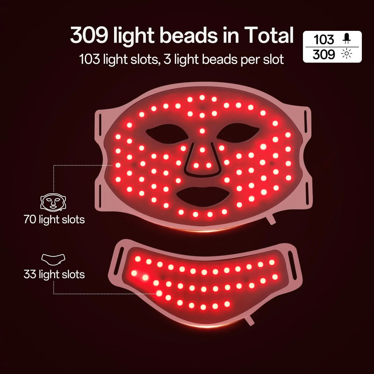 Portable 7 Colors Led Face Mask Skin Care Rechargeable Red Light Therapy for Reduce Wrinkle Acne Facial Care Beauty Device Mask
