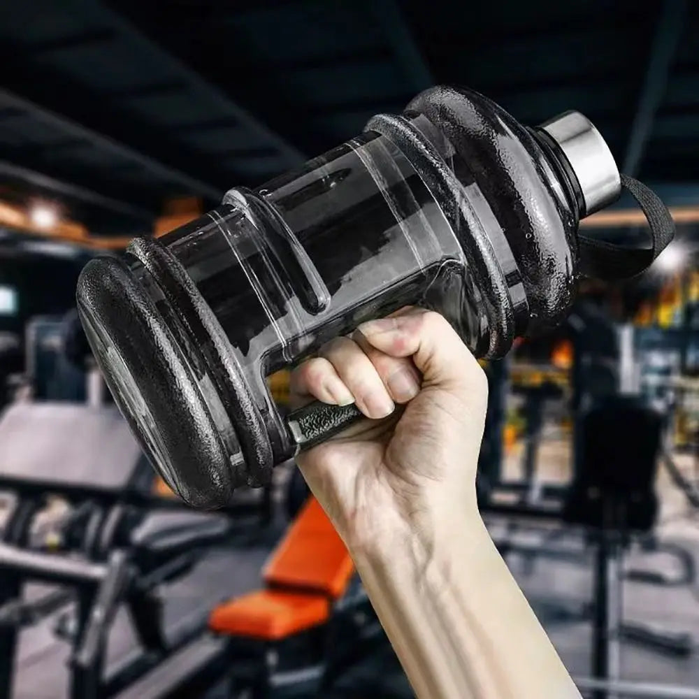 New 2L PETG Large Capacity Water Bottle Training Sports Workout Drink Bottle Shaker Bottle With Handle Outdoor Gym Gallon Bottle