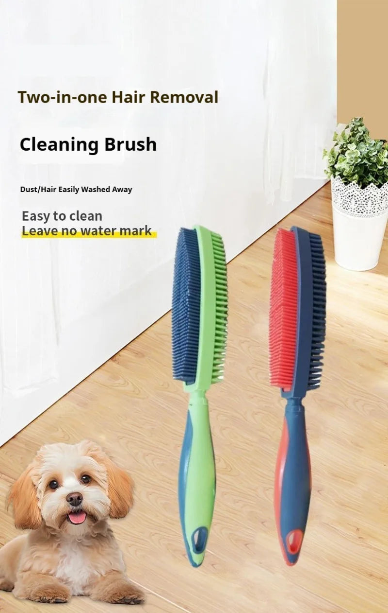 Pet Hair Remover Brush: Gentle Grooming Tool with Massage Effect for Dogs & Cats, Easy Clean Lint Brush for Clothes & Upholstery