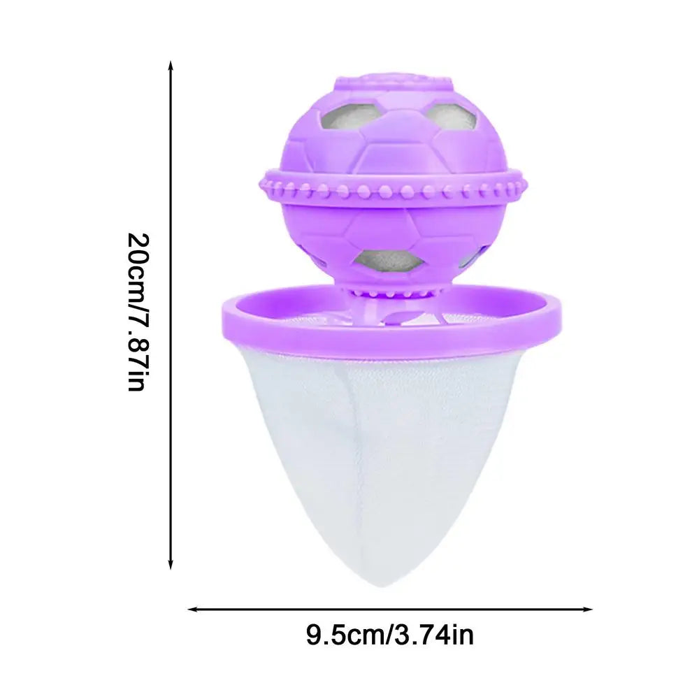 Pet Hair Remover for Laundry Floating Reusable Built-In Filter Sponge Laundry Dog Hair Remover for Pet Grooming Salon Home
