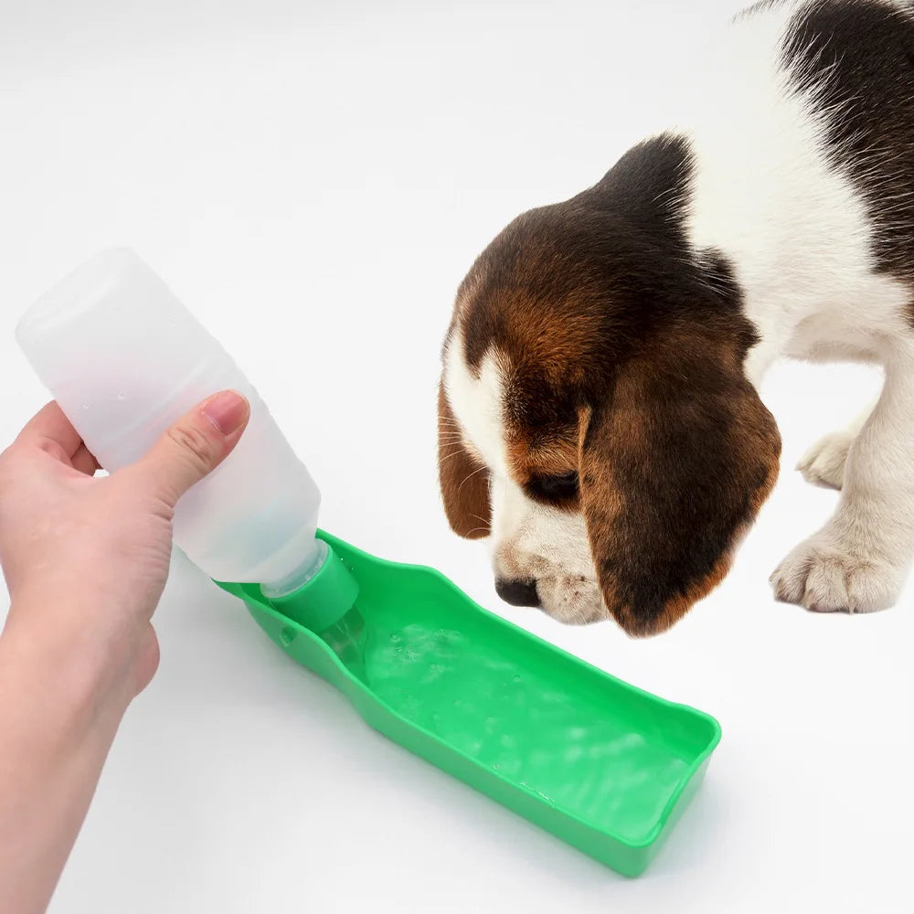 Foldable Portable Pet Water Bottle Dog Cat Dispenser Leakproof Plastic Outdoor Travel Walk Hiking Drink Cup Dogs Cats Camping