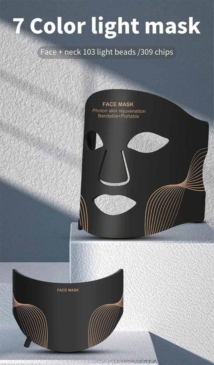 Red Light Therapy Mask 460nm 660nm 850nm LED Beauty Devices Face Instrument Rejuvenation Skin Anti Aging Wrinkle Skin Repair